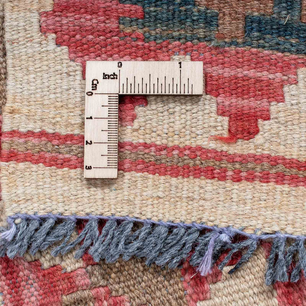 Kelim Teppich - Splash 203 x 60 cm - hellrot