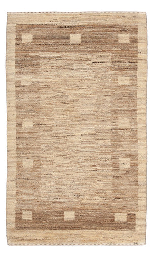Gabbeh Teppich - Perser - 127 x 72 cm - natur