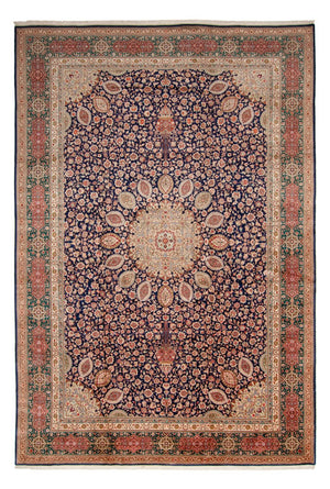 Perserteppich - Täbriz - Royal - 517 x 352 cm - dunkelblau