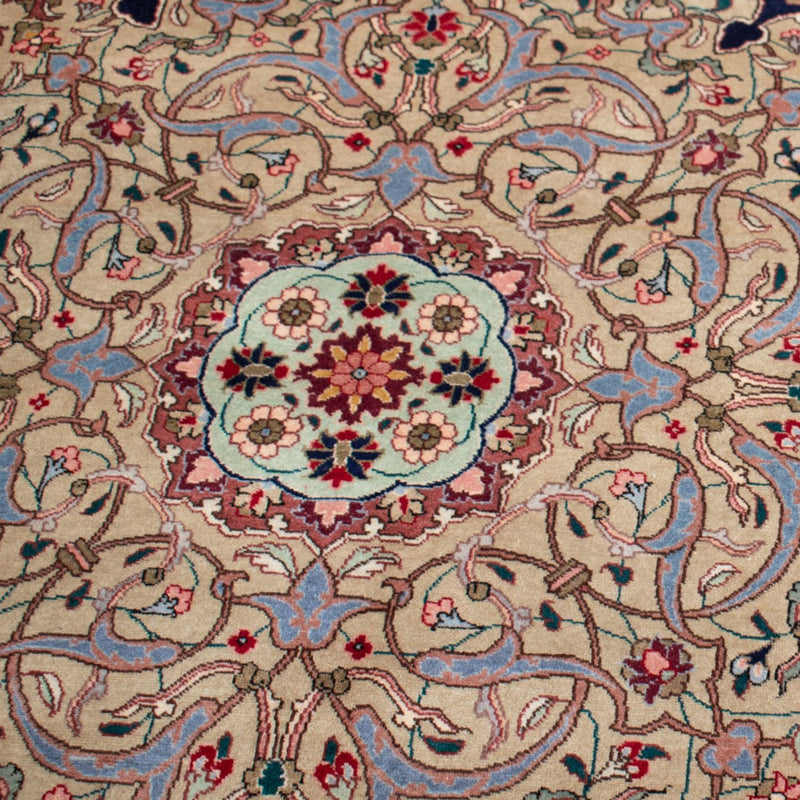 Perserteppich - Täbriz - Royal - 517 x 352 cm - dunkelblau
