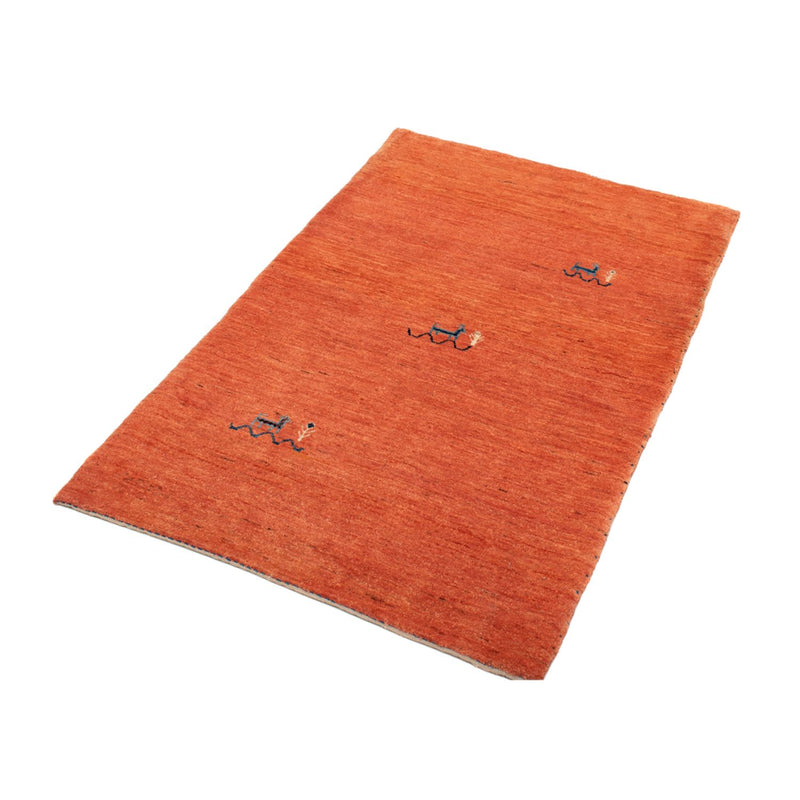 Gabbeh Teppich - Loribaft Perser - 130 x 80 cm - hellrot