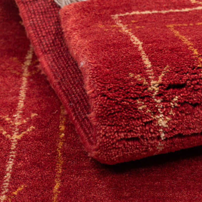 Gabbeh Teppich - Loribaft Perser - 126 x 85 cm - rot