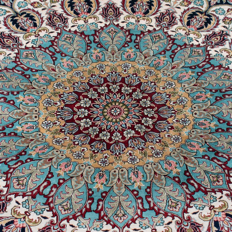 Seidenteppich - China Seide - Royal - 552 x 370 cm - dunkelblau