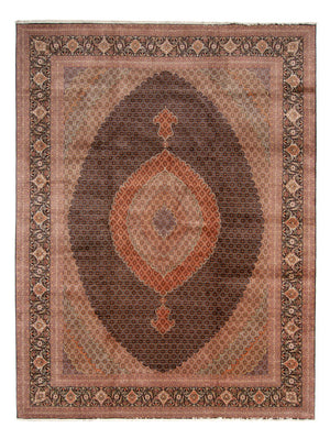 Perserteppich - Täbriz - Premium - 490 x 360 cm - dunkelblau