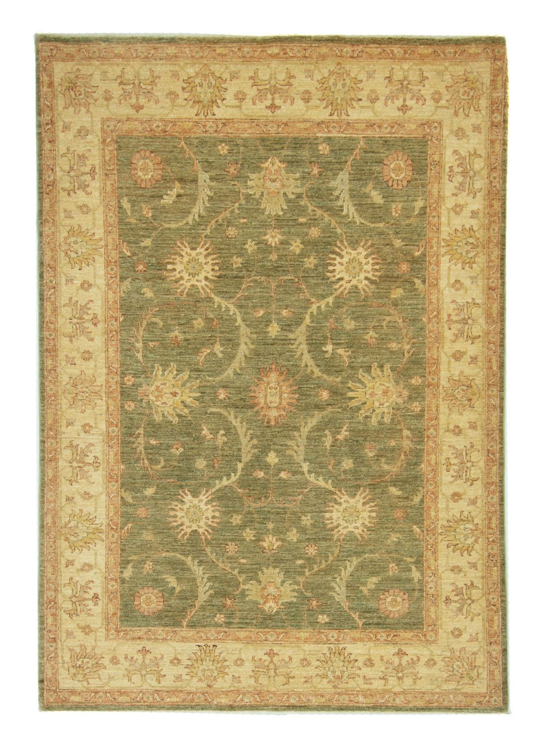 Ziegler Teppich 205 x 151 cm - grün