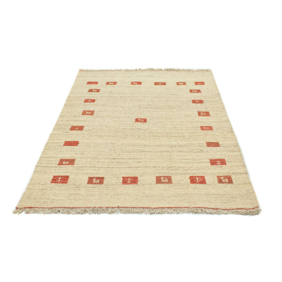 Gabbeh Teppich - Indus 180 x 120 cm - beige
