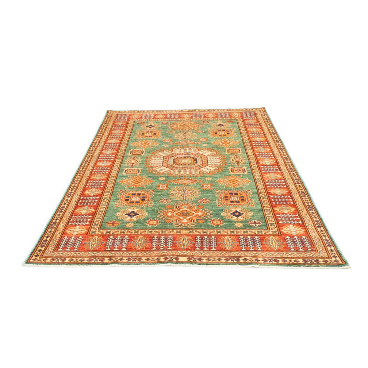 Ziegler Teppich - Kazak 211 x 150 cm - grün