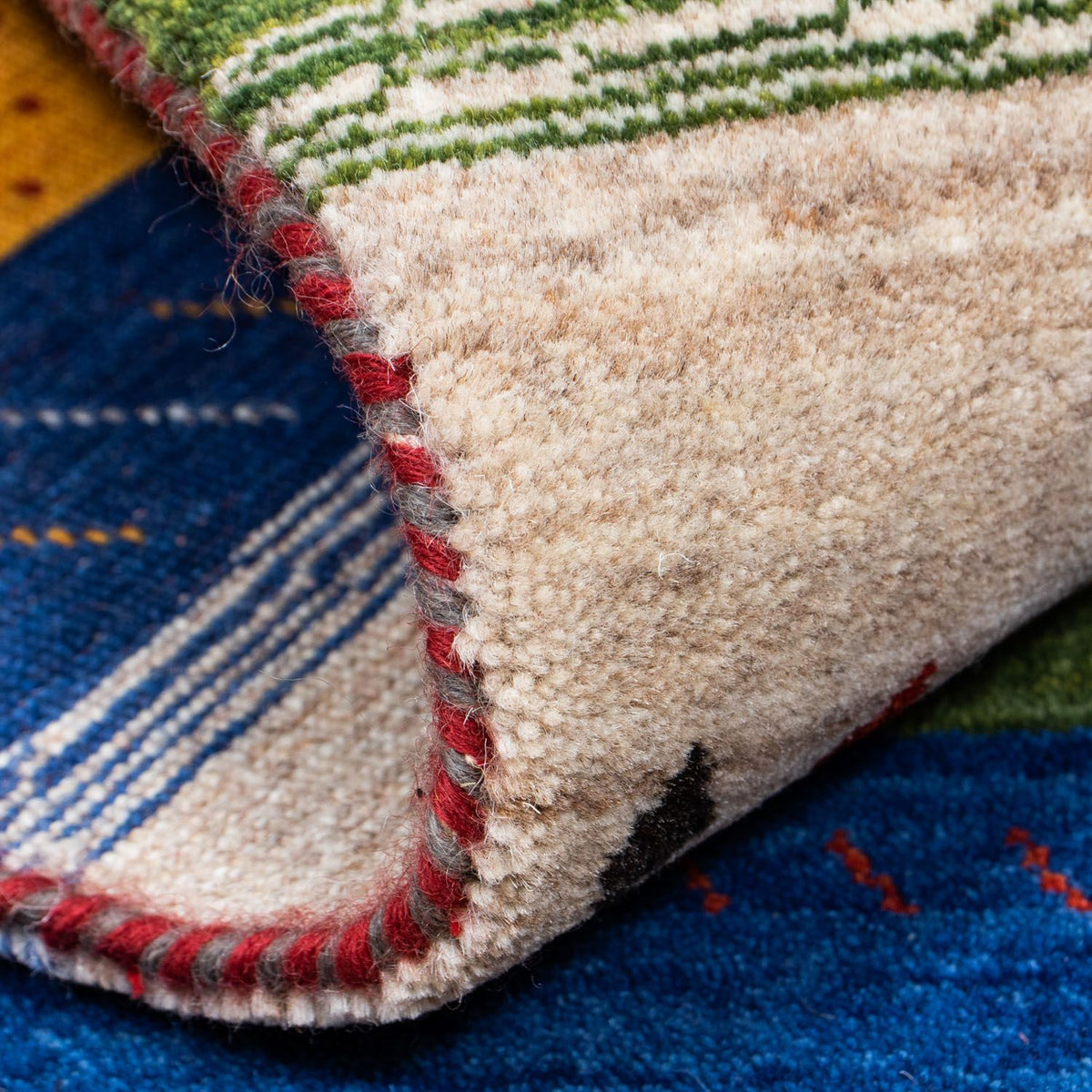 Gabbeh Teppich - Loribaft Indus 200 x 144 cm - mehrfarbig