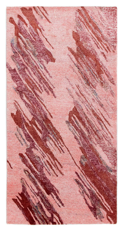 Designer Teppich 70x140cm - rot