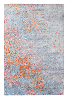 Designer Teppich 200 x 140 cm - hellblau