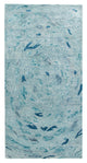 Designer Teppich 140 x 70 cm - türkis