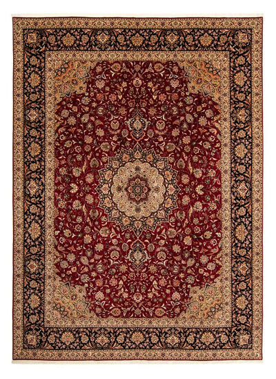 Täbriz - 50 Raj Teppich 298x393cm - Perserteppich - dunkelrot