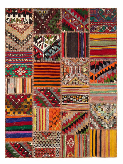 Patchwork Teppich 168x238cm - Orientteppich