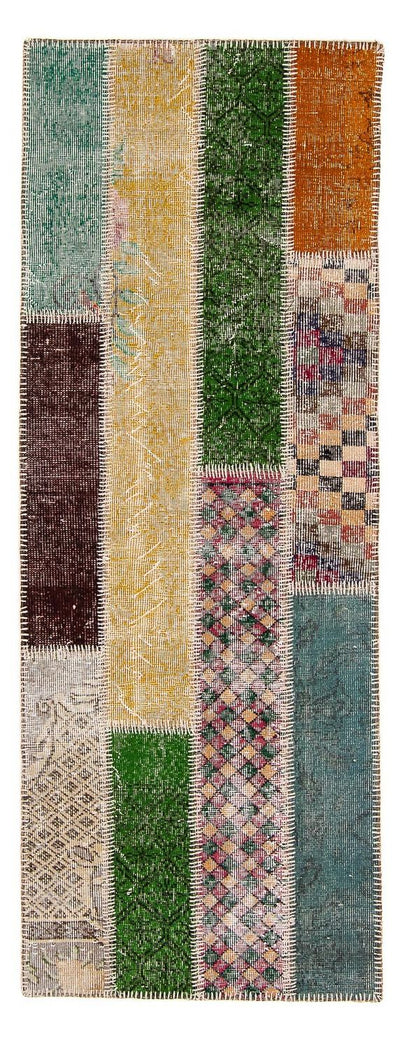 Patchwork Teppich 80x202cm - Orientteppich