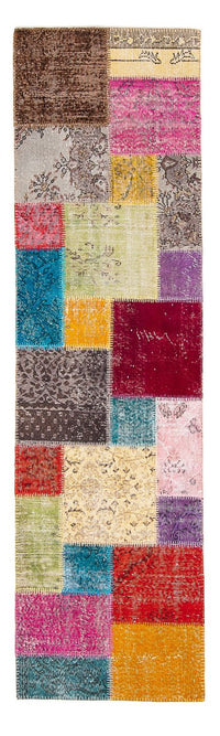 Patchwork Teppich 300 x 85 cm