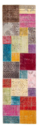 Patchwork Teppich 85x300cm - Orientteppich