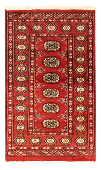 Afghan Teppich - Buchara 132 x 78 cm - rot