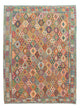 Kelim Teppich - Splash 341 x 263 cm - mehrfarbig