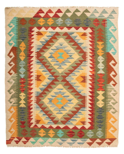 Kelim Maimene Teppich 86x124cm - Wollteppich