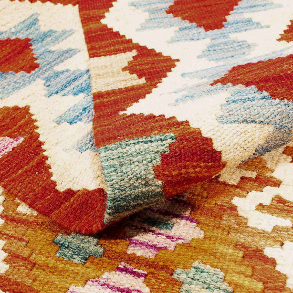 Kelim Teppich - Splash 236 x 172 cm - mehrfarbig