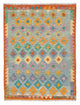 Kelim Teppich - Splash 180 x 136 cm - hellblau