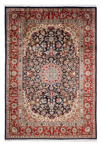 Keshan Teppich 205x299cm - Perserteppich - dunkelblau