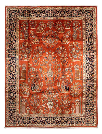 Keshan Teppich 215x276cm - Perserteppich - rost