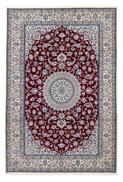 Nain - 9La Teppich 206x298cm - Perserteppich - dunkelrot