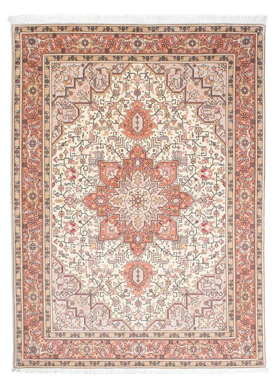 Täbriz - 50 Raj Teppich 153x208cm - Perserteppich - beige