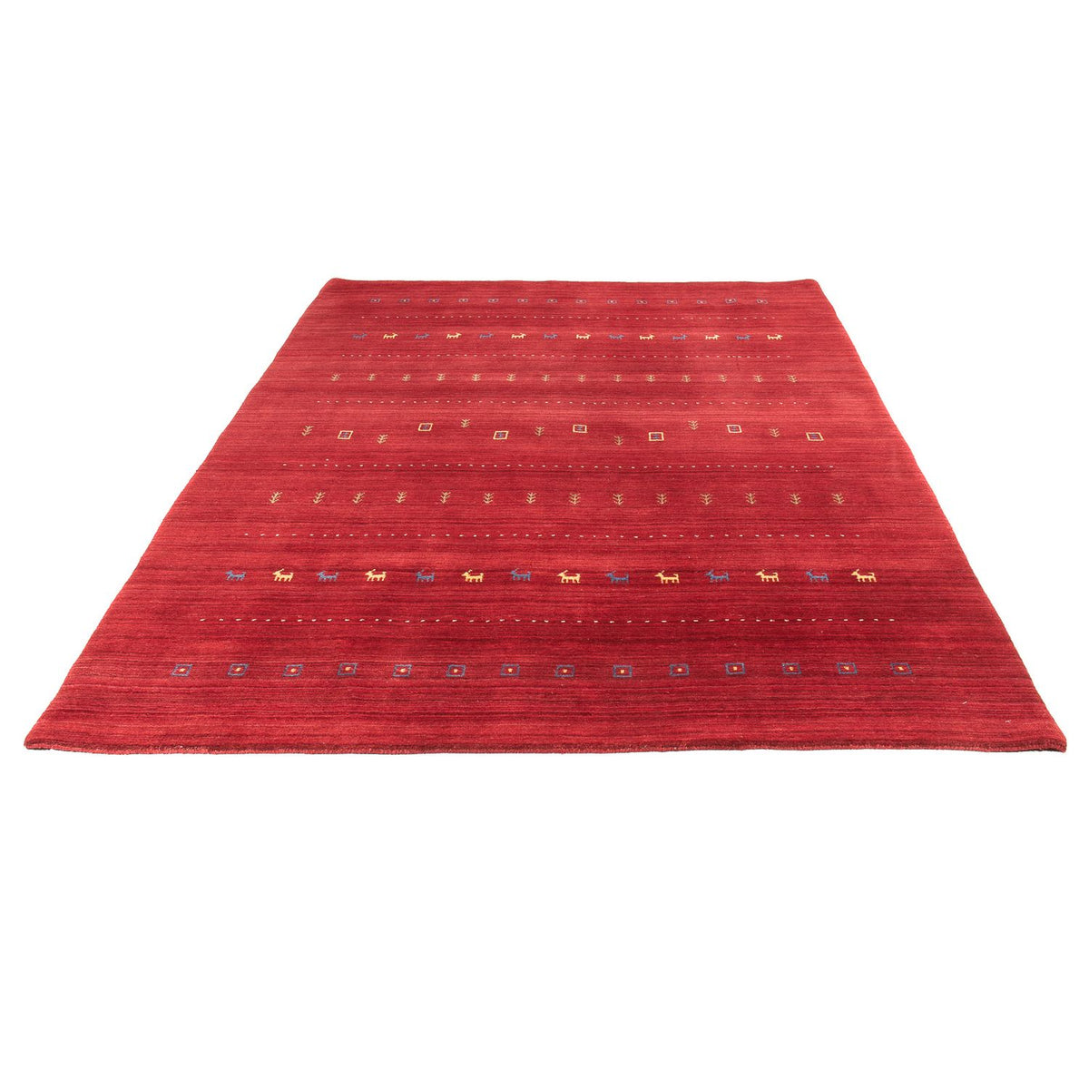 Gabbeh Teppich - Loribaft Softy 240 x 170 cm - dunkelrot