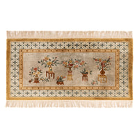 Seidenteppich - China Seide - 154 x 93 cm - dunkelbeige